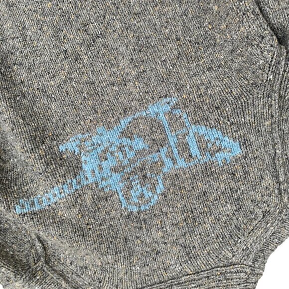 VINTAGE Wool True Religion Sweater XL Gray - Picture 7 of 9